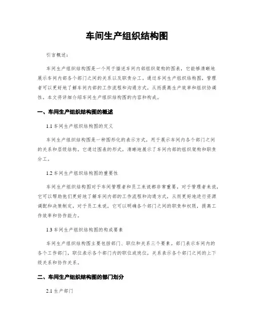 车间生产组织结构图