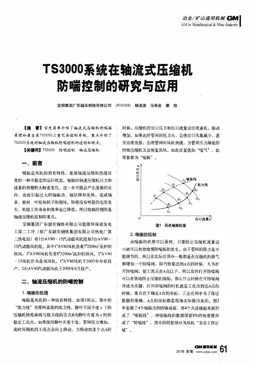 TS3000系统在轴流式压缩机防喘控制的研究与应用