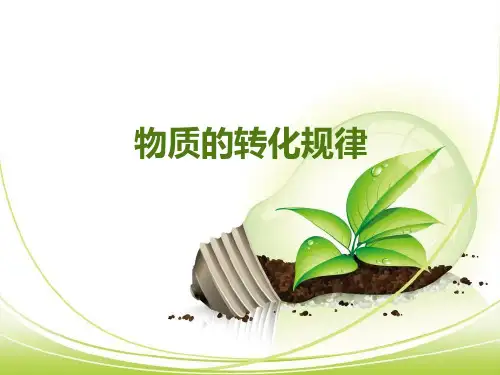 物质的转化规律