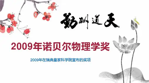 2009年诺贝尔物理学奖
