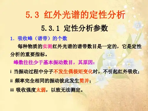 课件：红外光谱的定性分析