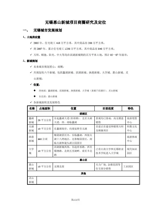 【精品】(最新)无锡报告