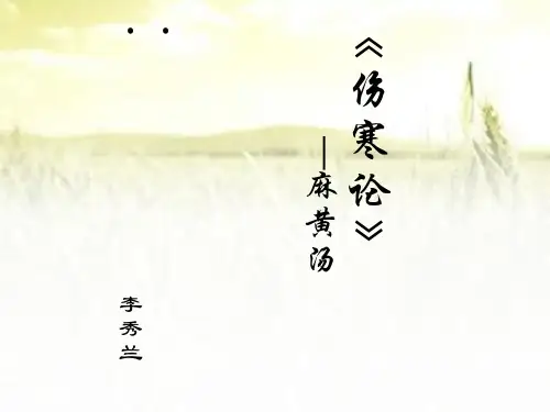 麻黄汤-PPT