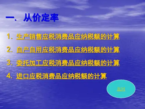 消费税的计算29页PPT