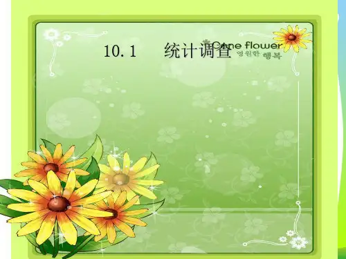 【最新】人教版七年级数学下册第十章《101统计调查》公开课 课件(共13张PPT).ppt