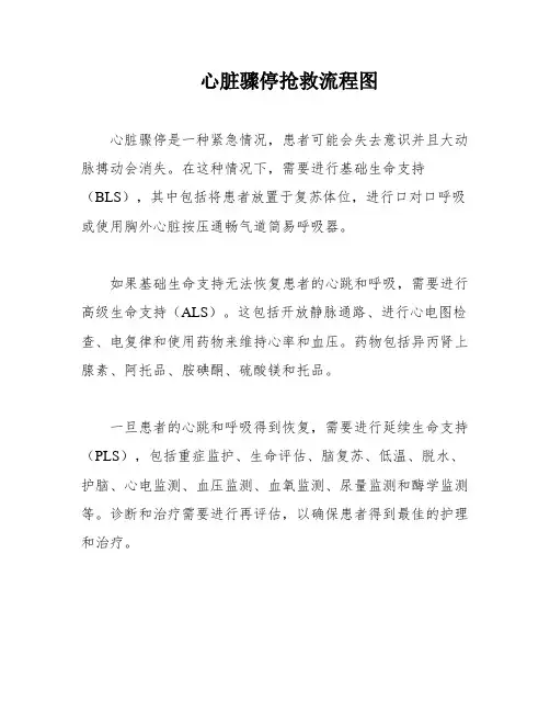 心脏骤停抢救流程图