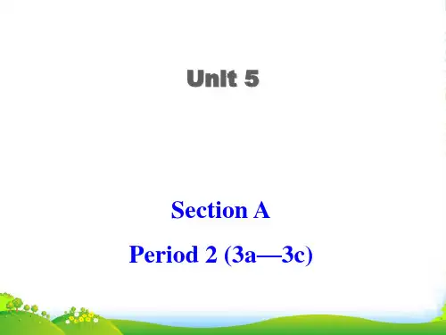 人教新目标九年级英语全册课件：Unit5 Section A (3a-3c)(共23张PPT)