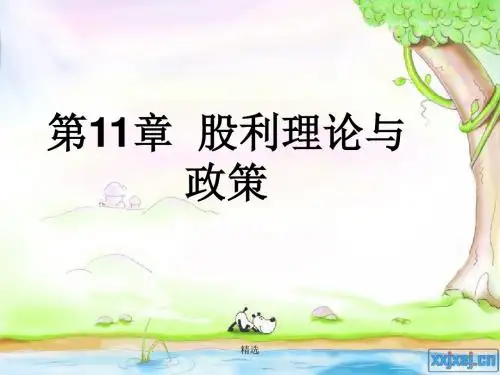 新版股利理论与政策课件