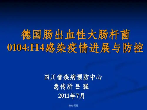 德国肠出血性大肠杆菌0104H4感染疫情进展与防控