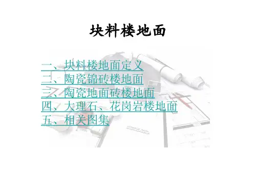 块料楼地面资料
