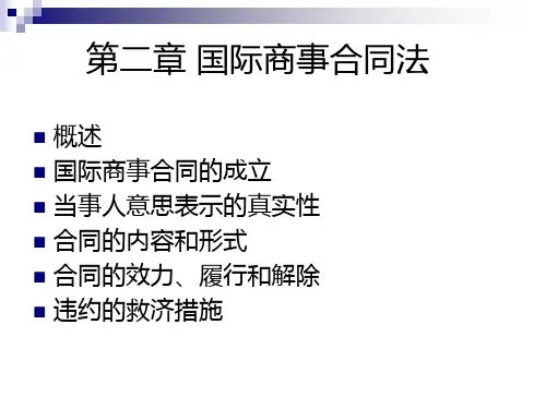 国际商法 第二章