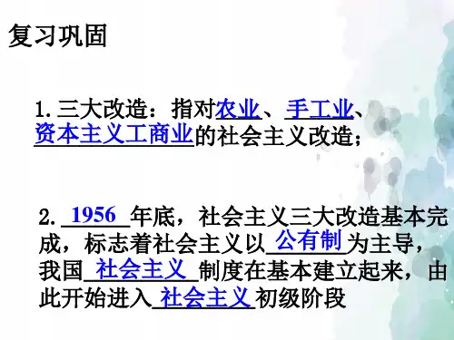 北师大版-历史-八年级下-北师大版八下第7课 艰辛探索与建设成就 课件(13张)
