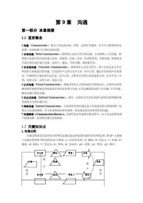 第9章沟通【组织行为学,陈春花】
