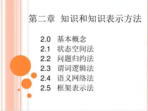第二章知识和知识表示