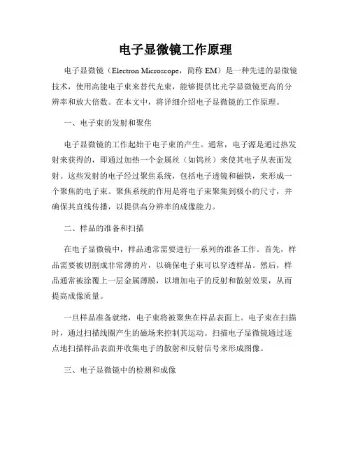 电子显微镜工作原理