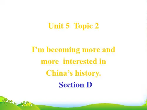 仁爱版九年级英语下册Unit 5 Topic 2 Section D优质课件(共20张PPT)