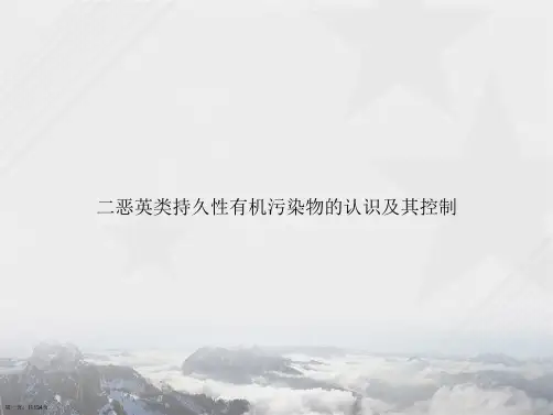 二恶英类持久性有机污染物的认识及其控制2讲课文档