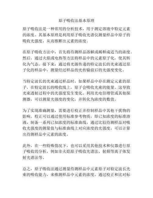 原子吸收法基本原理