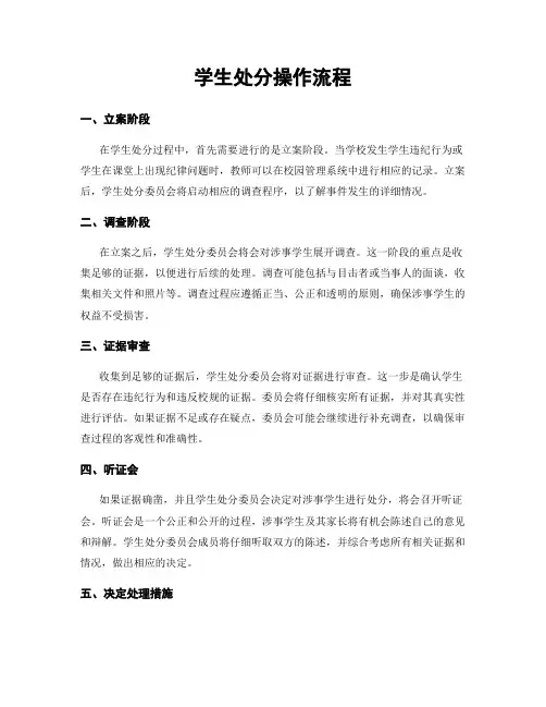 学生处分操作流程
