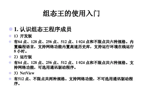控制系统组态设计3-组态王的基本操作[46页]