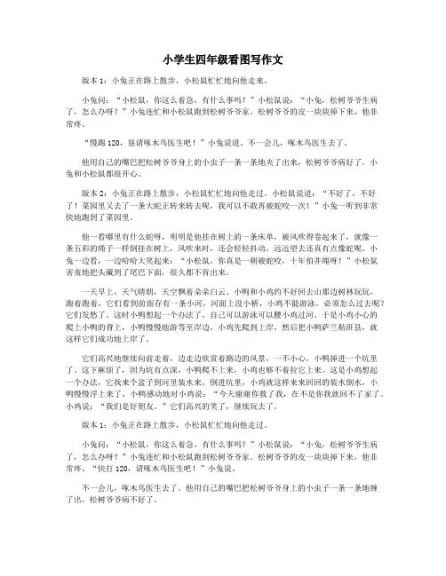 小学生四年级看图写作文