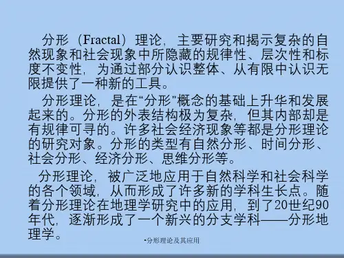 分形理论及其应用