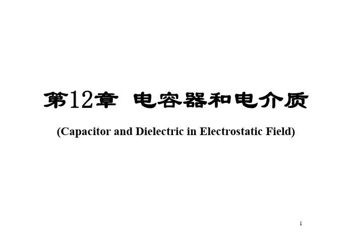 电容和电介质（精）
