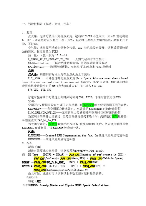 驾驶性标定
