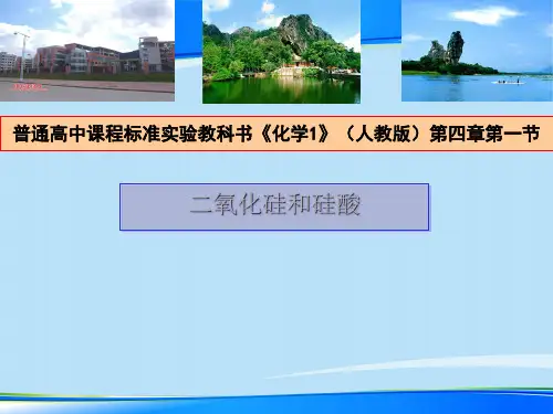 人教版化学必修一4.1无机非金属材料的主角--硅--二氧化硅和硅酸(上课)最新课件