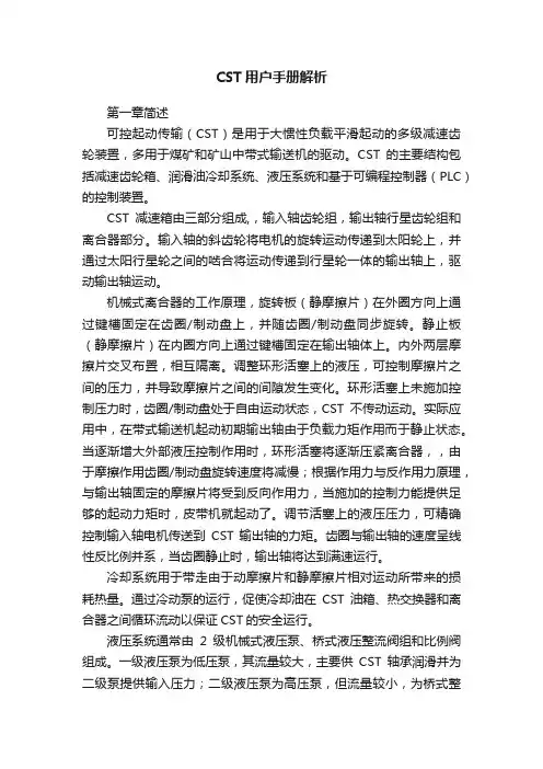 CST用户手册解析