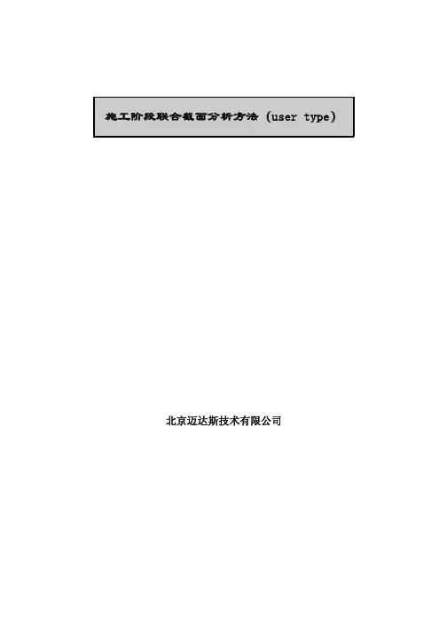 施工阶段联合截面(User type)