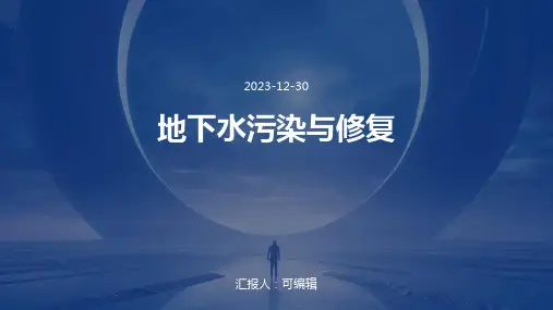 地下水污染与修复