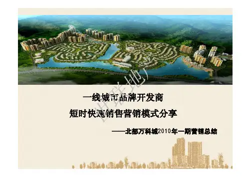 广州_北部万科城营销策划总结