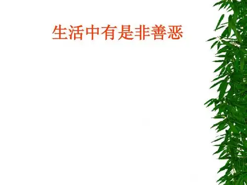 生活中有是非善恶2