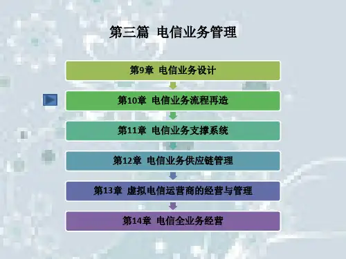 (电信运营管理课件)第10章电信业务流程再造