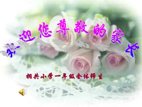 一年级下学期家长会班主任发言稿精品PPT课件