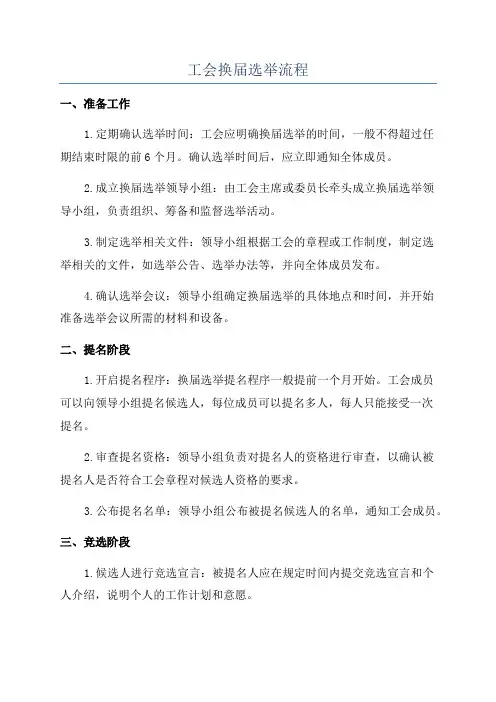 工会换届选举流程