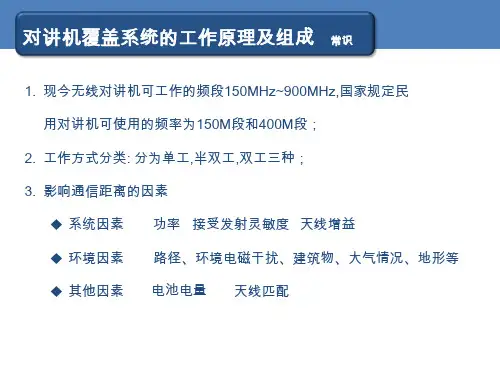 (完整版)无线对讲系统培训