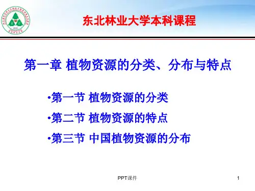 植物资源的分类、分布与特点  ppt课件