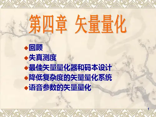 第七讲 VQ语音信号处理第4章PPT课件