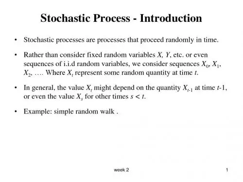Stochastic Process - Introduction
