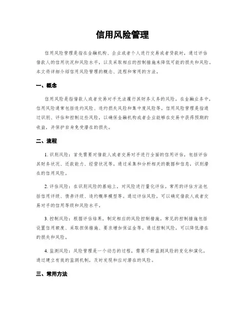 信用风险管理
