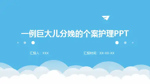 一例巨大儿分娩的个案护理PPT