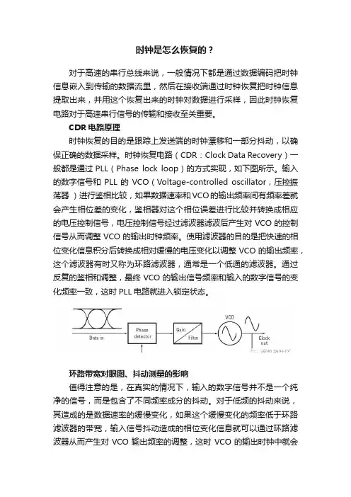 时钟是怎么恢复的？