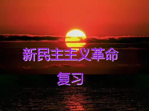 《新民主主义革命》PPT课件