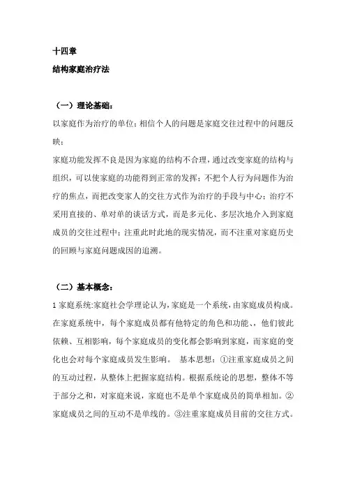 第十四章 结构家庭疗法
