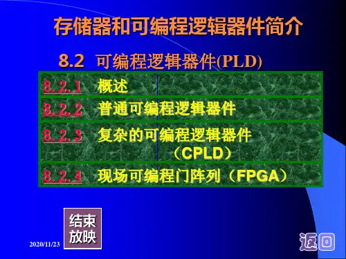 存储器和可编程逻辑器件简介PPT课件