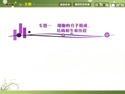 细胞的分子组成和基本结构
