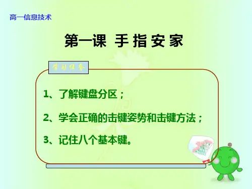 记住八个基本键