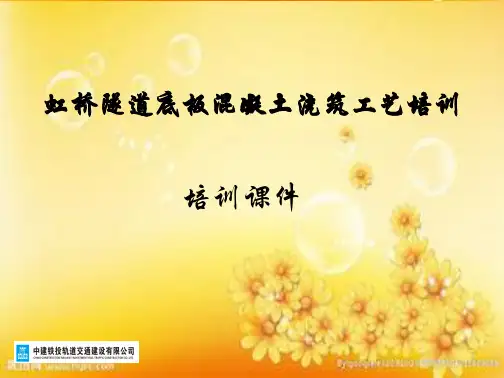 混凝土浇筑施工工艺培训课件